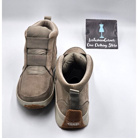 Sorel Women's Beige Suede Leather Waterproof  Out N About Plus Mid Size 10 2868 - Picture 13 of 16